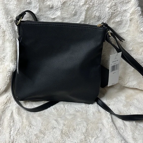 Tommy Hilfiger black crossbody with gold detail. Pouch card holder included - Picture 5 of 12